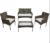 Alivio 4 Piece Rattan Sofa Set Patio Furniture with Coffee Table – Grey – Sold & Shipped by HIRIX International Ltd