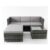 Alivio 4 Seater Rattan Corner Sofa Grey Set – Free Delivery