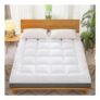 Alivio King Size Extra Thick Mattress Topper Quilted Pillow Top Mattress Pad