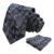 Alizeal Mens 2pc Paisley Tie and Hanky Set, Navy Blue