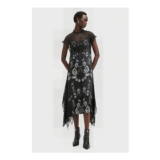 AllSaints GIAN DRESS MONICA BLACK