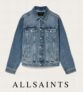 AllSaints Up to 60% Off Sale Extra 20% Off 10% Off via Newsletter – e.g Mens 100% Organic Cotton Denim Jacket – Free DPD Collect