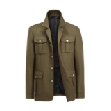 Allthemen Wool Trench Coat for Men Brown