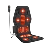 Alongstar Back Massager with Heat, Deep Massage Chair Pad, Black