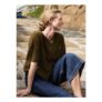 Alpaca Blend Short Sleeve Top