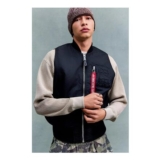 Alpha Industries Black MA-1 Vintage Bomber Jacket Vest
