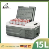 Alpicool NL15 15L Portable Car Refrigerator, 12 Volt Mini Fridge Freezer 12/24V DC 100-240V – W/Code – Sold by Alpicool Flagship Store