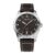 Alpina Startimer Mens Steel Case & Dark Brown Leather Strap Watch