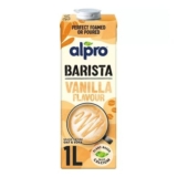 Alpro Barista Vanilla Flavour Oat Soya Long Life Dairy Free Drink 1L