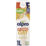 Alpro Oat No Sugar Chilled Dairy Free Drink 1L