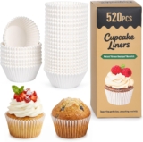 Alyvisun 520PCS Cupcake Cases, Paper Muffin Cases for Baking
