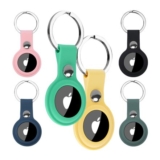 Alyvisun 6 Pack Silicone AirTag Holder, 360 Protection