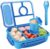 Amathley Bento Box Adult Lunch Box,Leakproof Lunch Box Kids with 1300ML-5 Compartments,Bento Box with Sauce Vontainers,Microwave & Dishwasher & Freezer (Blue)