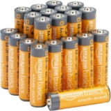 Amazon Basics 20-Pack AA Alkaline High-Performance Batteries, 1.5 Volt, 10-Year Shelf Life / £4.54 Max S&S