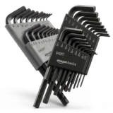 Amazon Basics 36pc Allen Key Hex Wrench Set, Chrome Vanadium Steel, Metric and Imperial Sizes