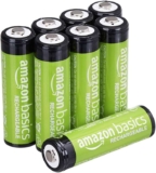 Amazon Basics 8-Pack Rechargeable AA NiMH Batteries, 2000 mAh, 1.2V, Recharge up to 1000x Times, Pre-Charged – £6.19 On S&S