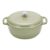 Amazon Basics Cast Iron Casserole Dish with Lid, Enamelled, Round, Heavy-Duty, 4.1 L, Olive