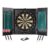 Amazon Basics Dartboard Cabinet Set with 6 Steel Tip Darts, Self-Healing Sisal Fiber, Built-in Scoreboard, Complete Mounting Kit