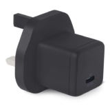 Amazon Basics Fast Charging USB C Nano GaN Wall Charger, 20W 1-Port PD 3.1 for Tablets Phones, Black