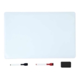 Amazon Basics Magnetic Large Whiteboard for Fridge, Dry Erase, with 2 Markers and 1 Eraser, 33 x 50 cm