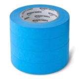 Amazon Basics Painters Tape Pack of 4 Rolls, 2.3 cm x 55 m, Blue