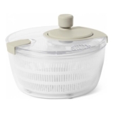 Amazon Basics Salad Spinner, BPA-Free, 4L, Linen Gray