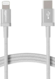 Amazon Basics USB-C to Lightning Cable, Nylon Braided Cord, MFi Certified Charger for Apple iPhone 14 13 12 11 X Xs Pro, Pro Max, Plus,