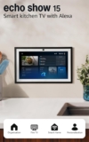 Amazon Echo Show 15 (newest gen), Full HD 15.6 smart display with built-in Fire TV and Alexa Voice Remote, with Alexa Early Access