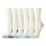 Amazon Essentials 6 Pairs Womens Cushioned Athletic Crew Sports Socks (3-7)