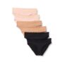 Amazon Essentials 6 Pairs Womens Microfibre Lace-Trim Knickers (Size 14)