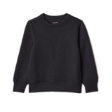 Amazon Essentials Boys Active Relaxed-Fit Crewneck Sweatshirt, Black, 8 Years