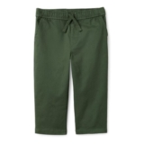 Amazon Essentials Boys Regular Stretch Pull-on Pants, Dark Olive (11 Years)