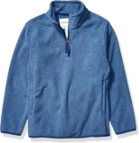 Amazon Essentials Boys and Toddlers Polar Fleece Quarter-Zip Pullover Jacket