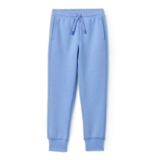 Amazon Essentials Girls Athletic Regular-Fit Jogger Tracksuit Bottoms with Pockets, Active Sweat, Blue – Size 6-7 Years