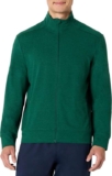 Amazon Essentials Mens Athletic Soft Performance Lightweight Zip-Up Gym Workout Jacket (Green, M)