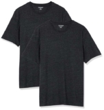 Amazon Essentials Mens Cotton Regular-Fit T-Shirts – Pack of 2 Charcoal Size XL / Size L £5.81 / Size M Burgundy £5.89