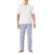 Amazon Essentials Mens Cotton Stretch Poplin Trouser with Cotton Jersey T-Shirt Pyjama Set – Size L