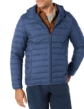 Amazon Essentials Mens Lightweight Water-Resistant Packable Hooded Puffer Jacket Navy XS only