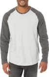 Amazon Essentials Mens Long-Sleeve Henley Shirt – Regular Fit, Size M