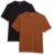 Amazon Essentials Mens Pocket T-Shirt Pack of 2 – Size XXL Black-Brown / Size S Navy-Olive £3.94