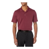 Amazon Essentials Mens Quick Dry Golf Polo Shirt, Burgundy, XL