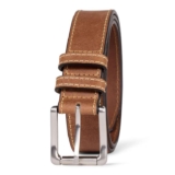 Amazon Essentials Mens Stitched Edge Leather Belts for Jeans size 56