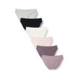Amazon Essentials Pack of 6 Womens Cotton Bikini Briefs (Size 16)