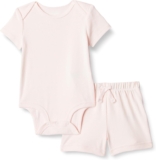 Amazon Essentials Unisex Babies Soft Cotton Rib Vest And Shorts Set, Multipacks