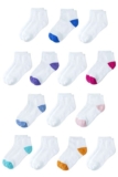 Amazon Essentials Unisex Kids Cotton Ankle Trainer Socks, 14 Pairs, Age 4-5 Years
