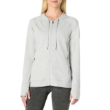 Amazon Essentials Womens Athletic Soft Performance Lightweight Long Zip Up Hoodie Workout Jacket, Dove – XS – Prime Deal