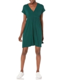 Amazon Essentials Womens Casual Surplice Dress – Size Small – Jade Green