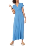 Amazon Essentials Womens Fit and Flare Waisted Jersey Maxi Dress – Size XS – Blue