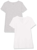 Amazon Essentials Womens Regular-Fit Short-Sleeve V-Neck T-Shirt, Multipacks
