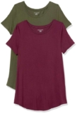 Amazon Essentials Womens Short-Sleeve Scoopneck Tunic, Pack of 2 size S